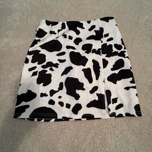 Amazon cow print skirt